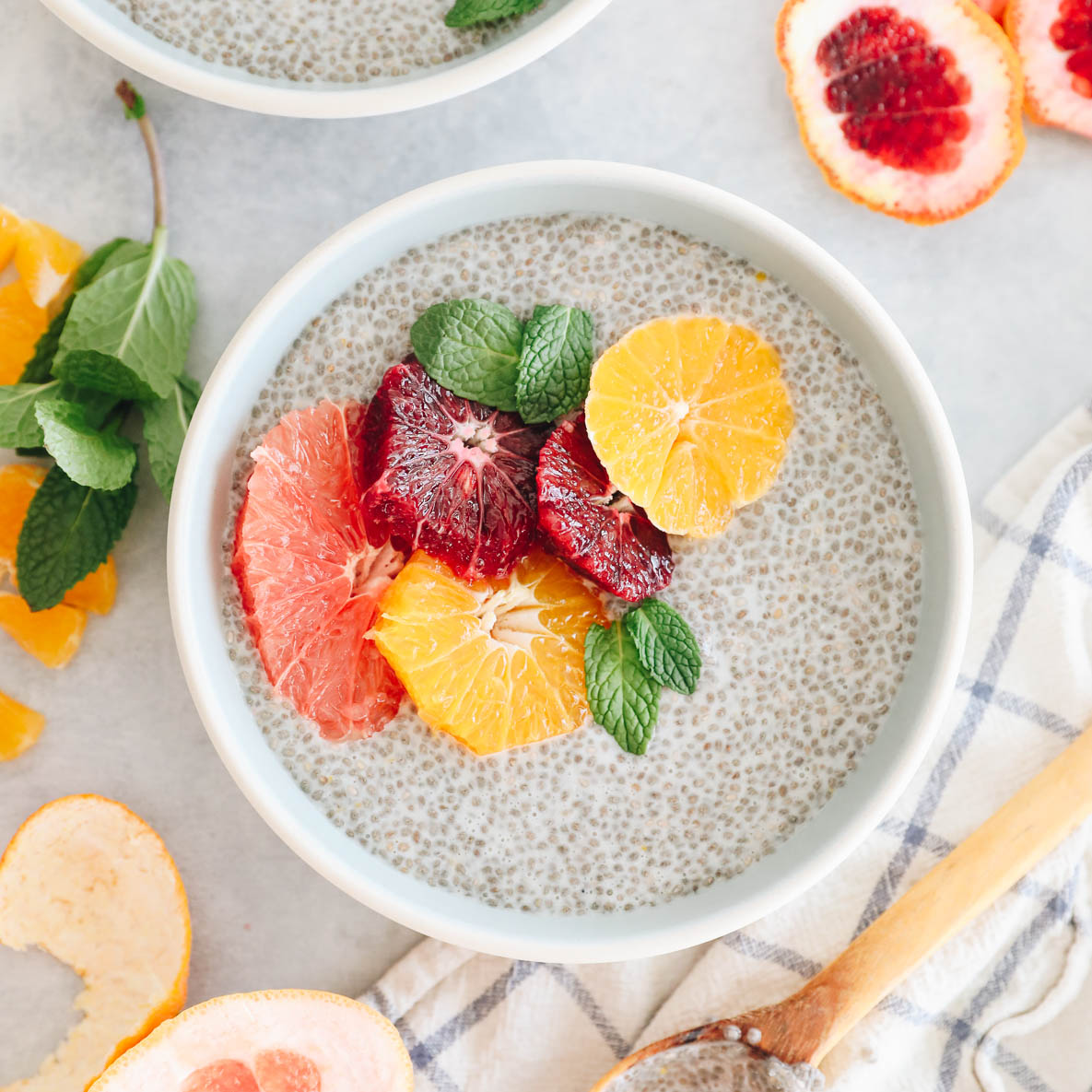 Pudding de Chia cu citrice de iarnă